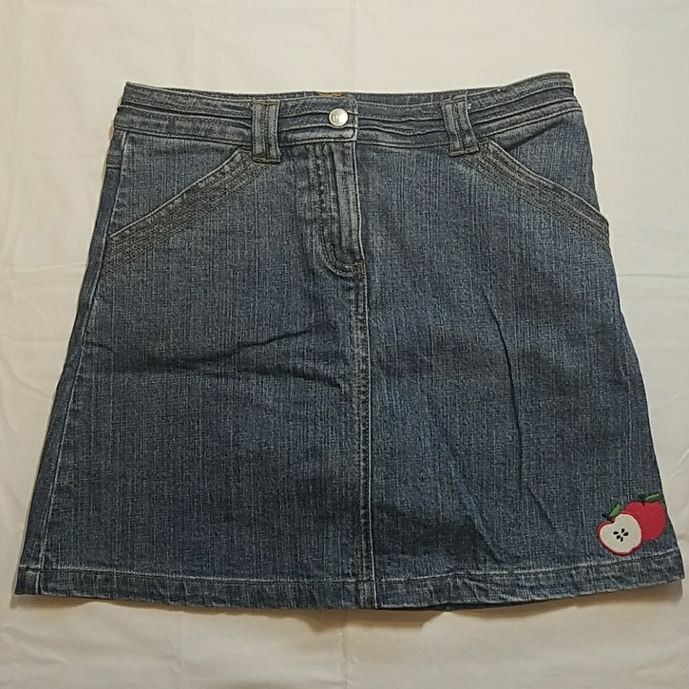 Gymboree Prep School denim skort, 12